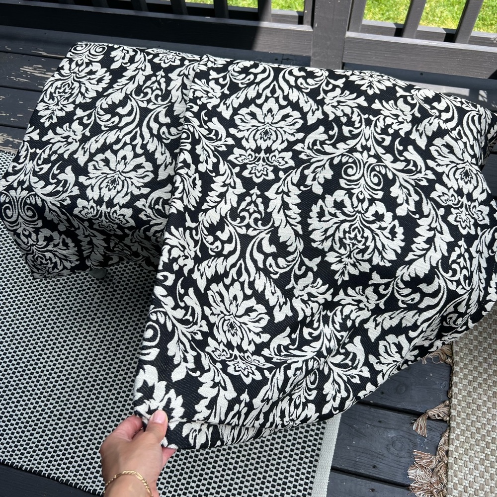 Baroque Damask curtain panels: set of 2